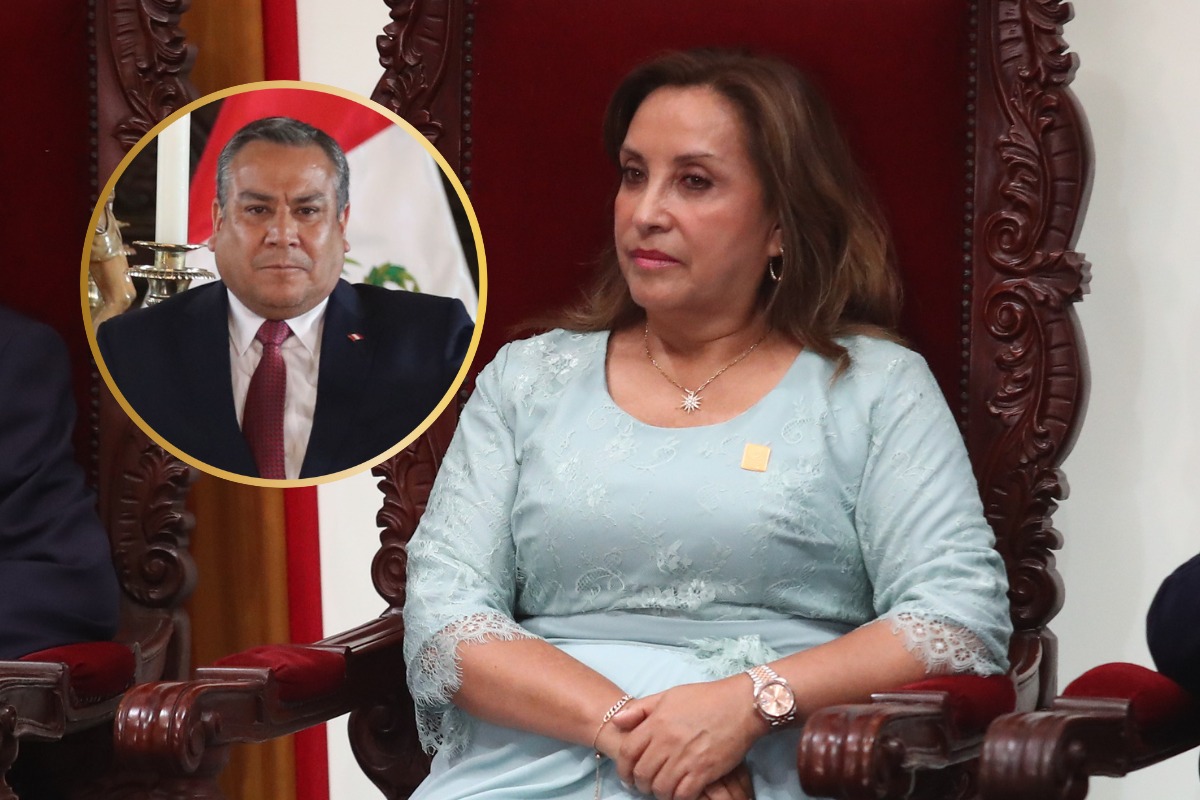 Dina Boluarte y su premier, Gustavo Adrianzen