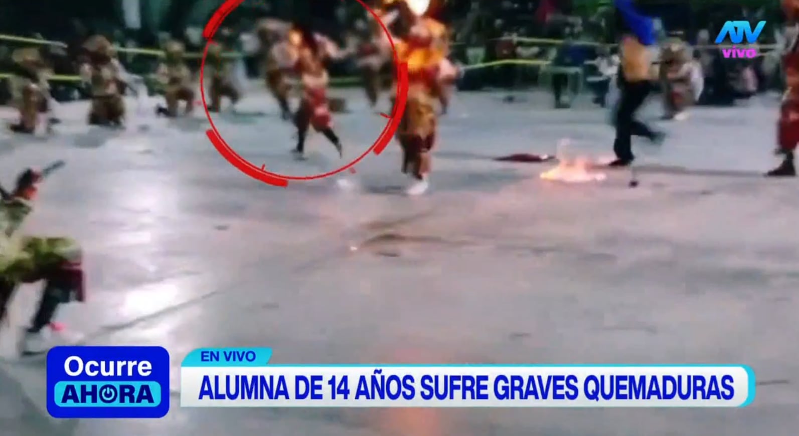 Adolescente de 14 años salió corriendo tras accidente. Luego fue trasladada a un centro de salud.