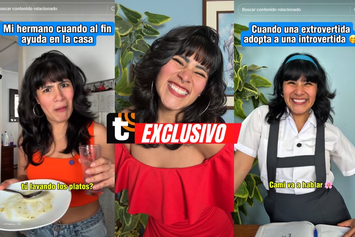 Encuéntrala en TikTok como @gabrielafloresv_ Foto: Composición Estefany Valladares.