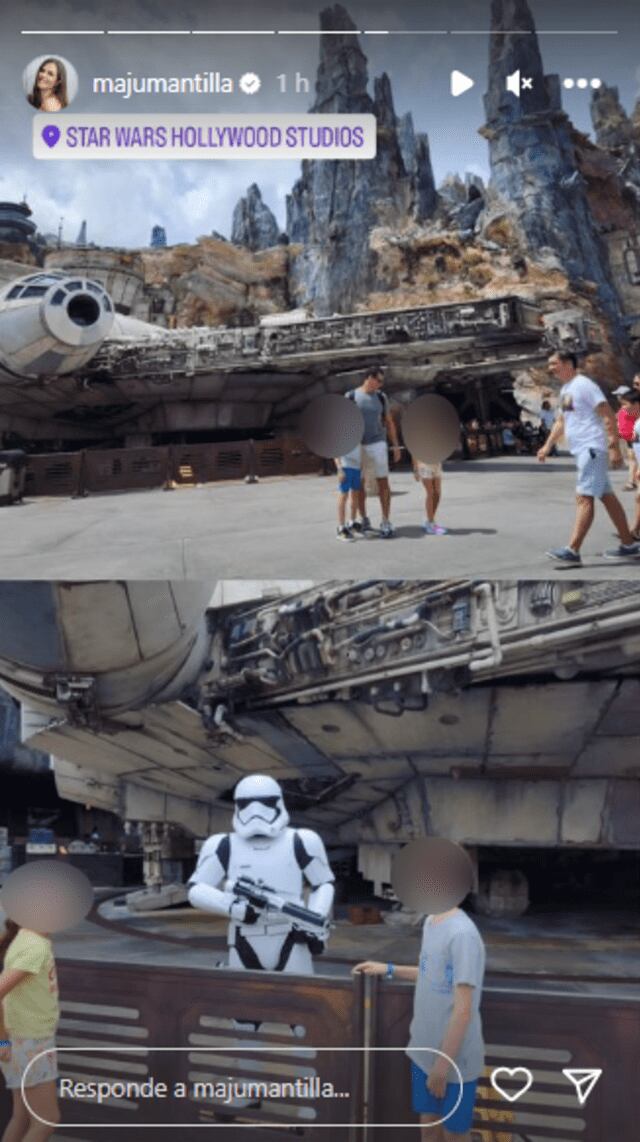 Maju Mantilla viajó hace menos de un mes a Disney con su esposo. Foto: Instagram