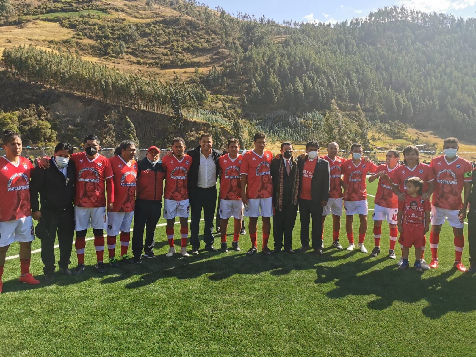 Los campeones de la Copa Sudamericana participaron en encuentro de exhibición. (Difusión)
