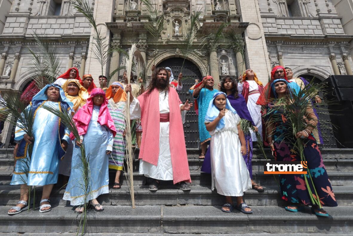 Mario Valencia, Cristo Cholo, junto a su grupo teatral realizarán escenificaciones de Semana Santa 2025. (Trome)