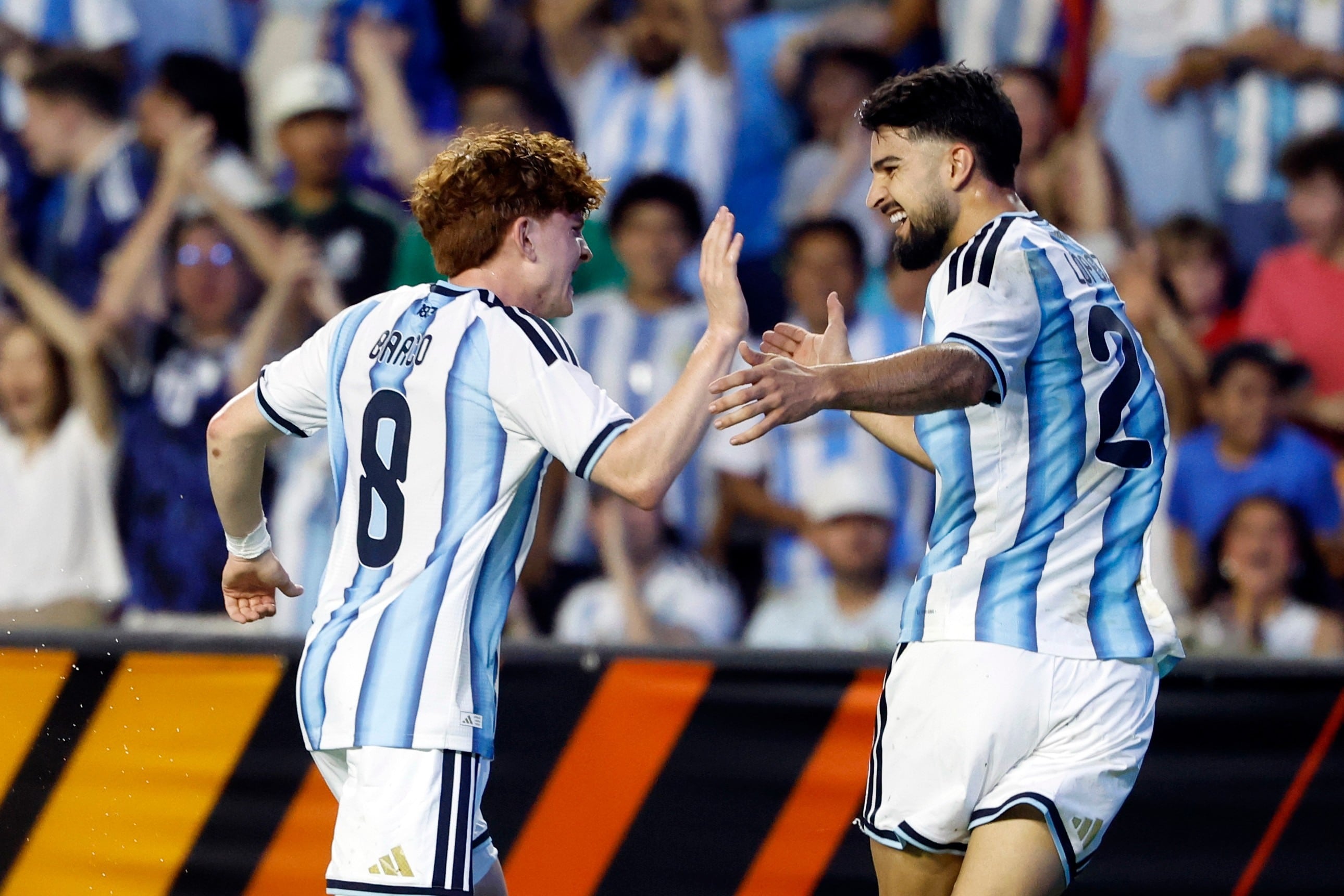 La Selección Argentina venció a Islandia y quedó lista para su debut en el Mundial. (AP Foto/Butch Dill)