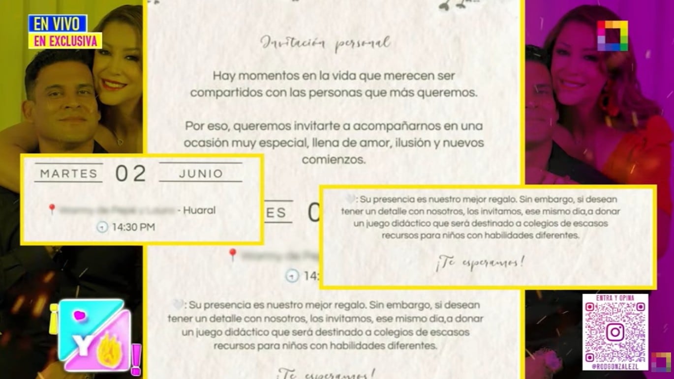 Karla Tarazona y Christian Domínguez se casaron.