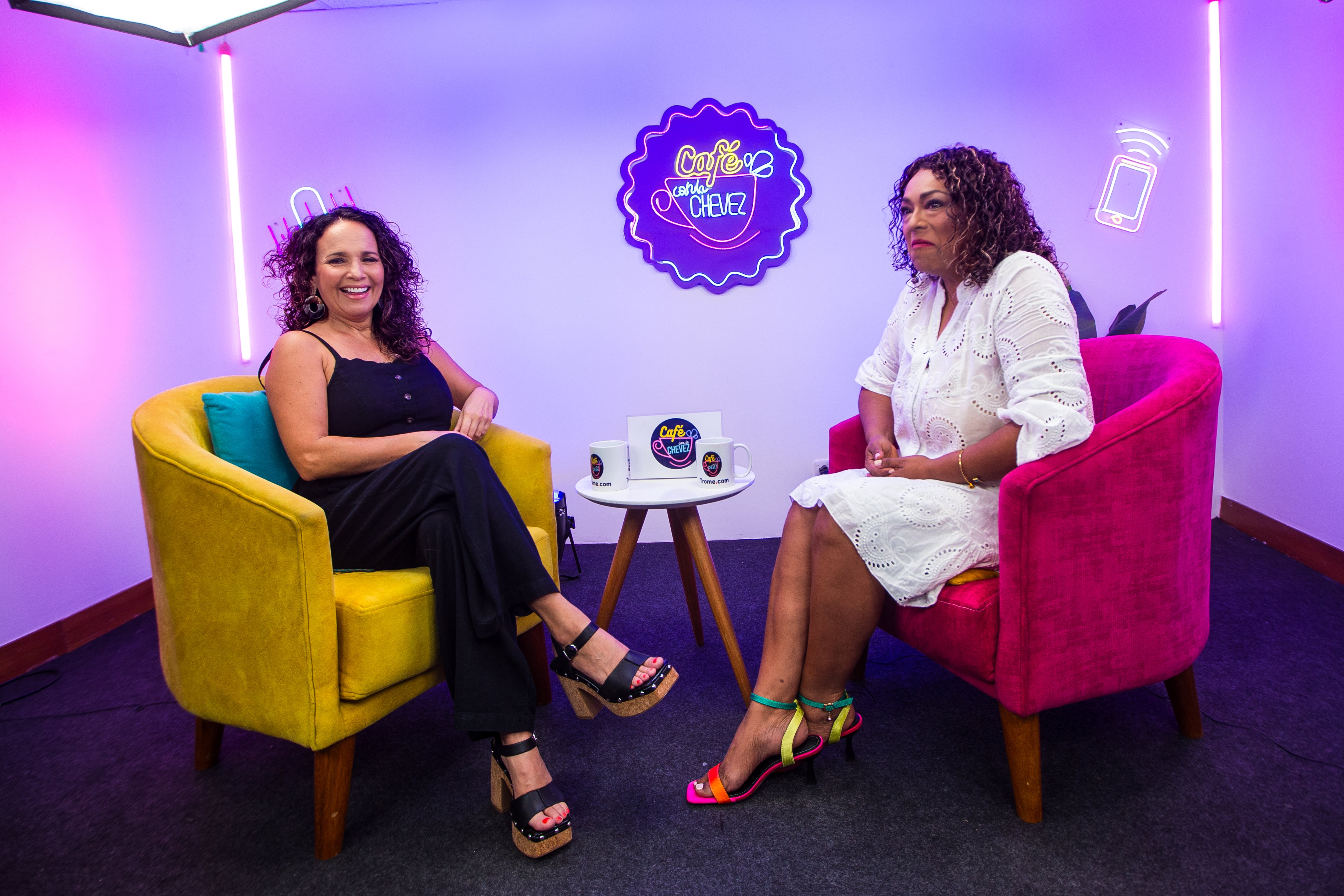 Erika Villalobos en el Café con la Chevez, Foto: Mario Zapata | @Photo.Gec