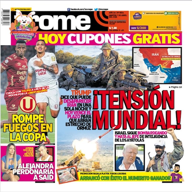 Portada Trome