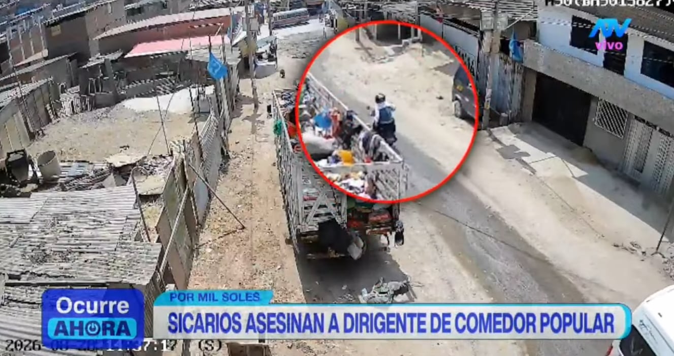 Sicarios en motocicleta escaparon tras asesinar a presidenta de olla común en San Juan de Miraflores.