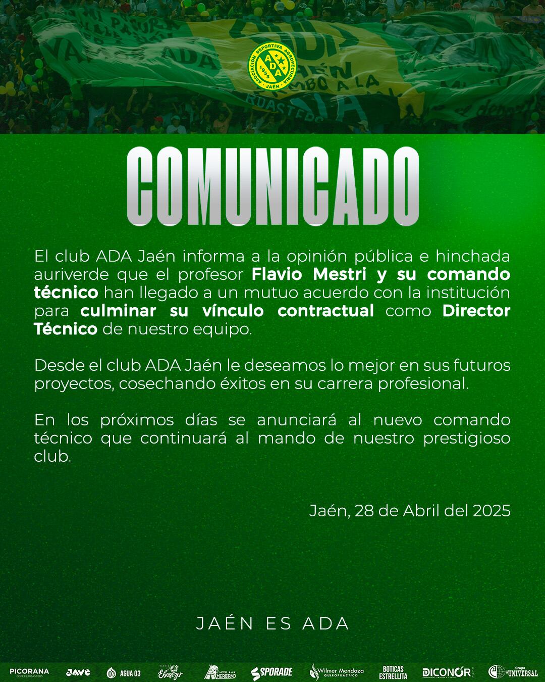 El club tomó radical decisión tras dos fechas disputadas. (Foto: ADA Jaén)