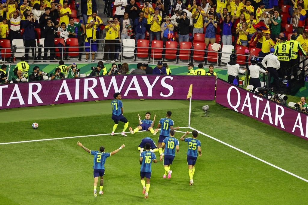 Colombia - Uzbekistán. (Photo by Alfredo ESTRELLA / AFP)