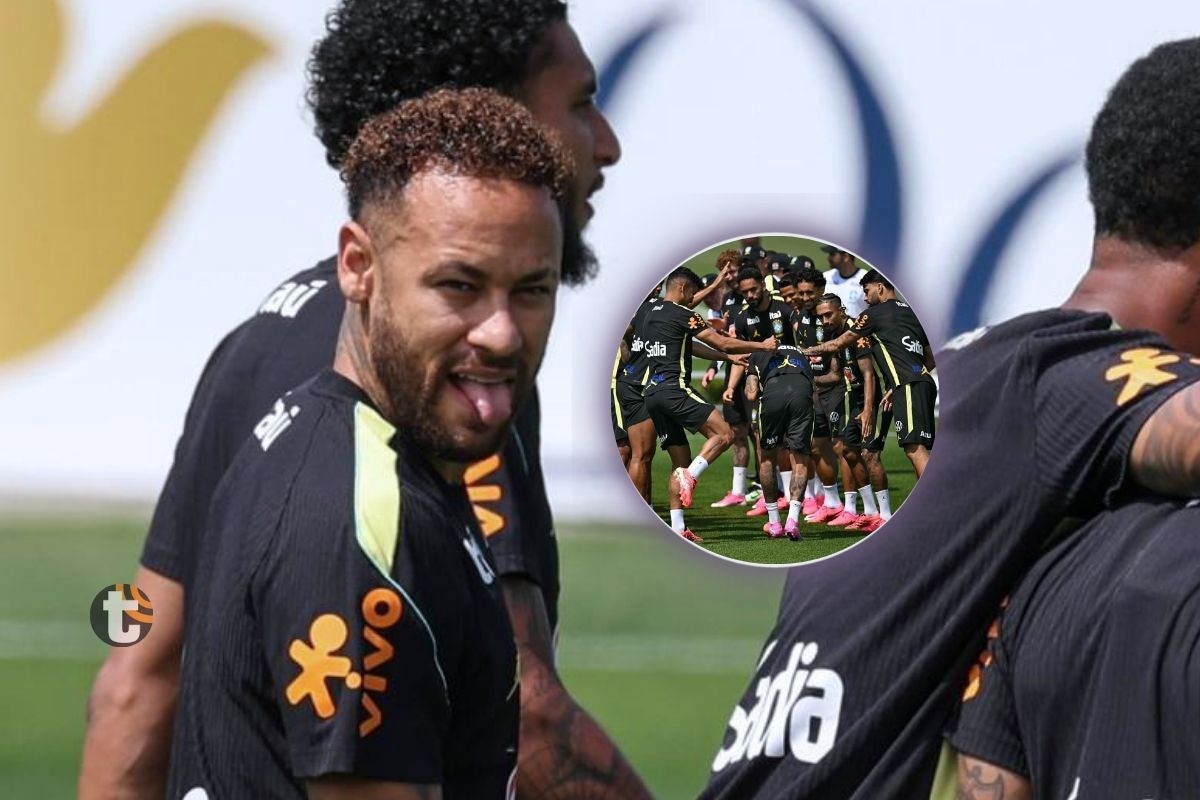 Neymar se puso los chiimpunes y empezó a trabajar (Foto: EFE/AFP)