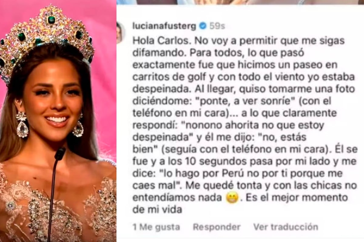 Luciana Fuster responde a fotógrafo Carlos Checa y niega maltrato