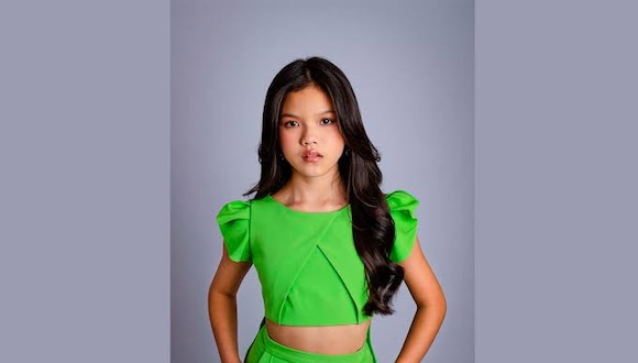 Lia Lee, representante peruana en certamen de belleza internacional infantil.