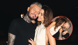 Tinelli modifica el romántico mensaje que le dedicó a Milett: ¿Puro show o amor real?