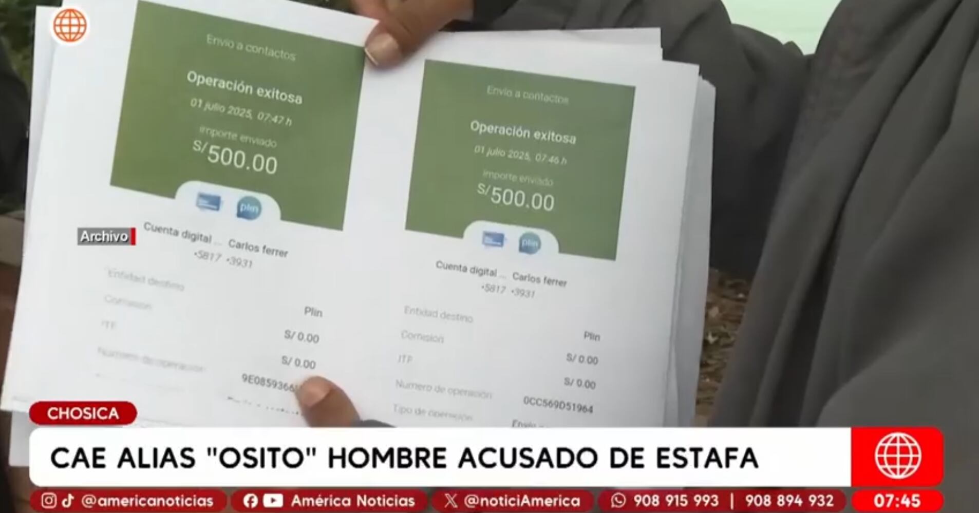 Estafador acumula más de 60 denuncias. (Fuente: América Noticias)