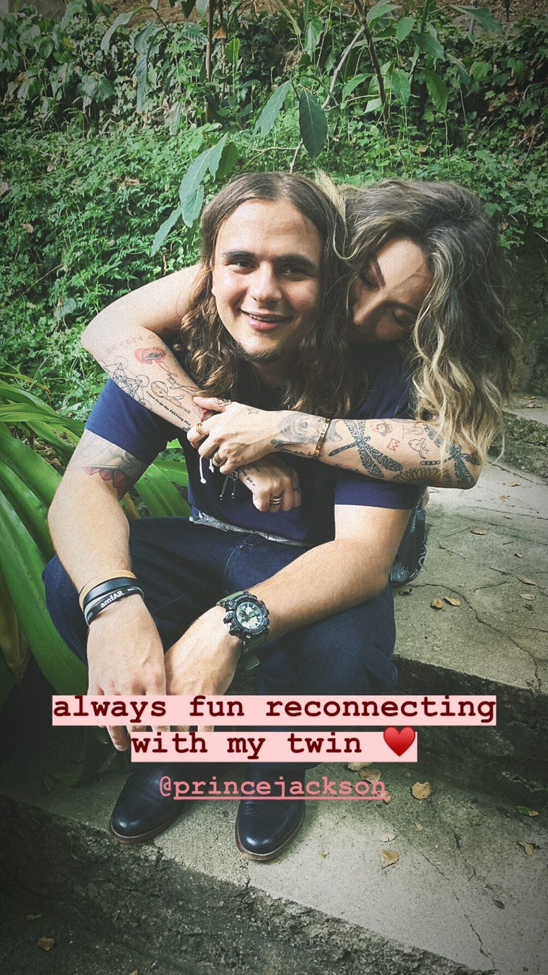 Paris Jackson junto a su hermano Prince. (Foto: Instagram)