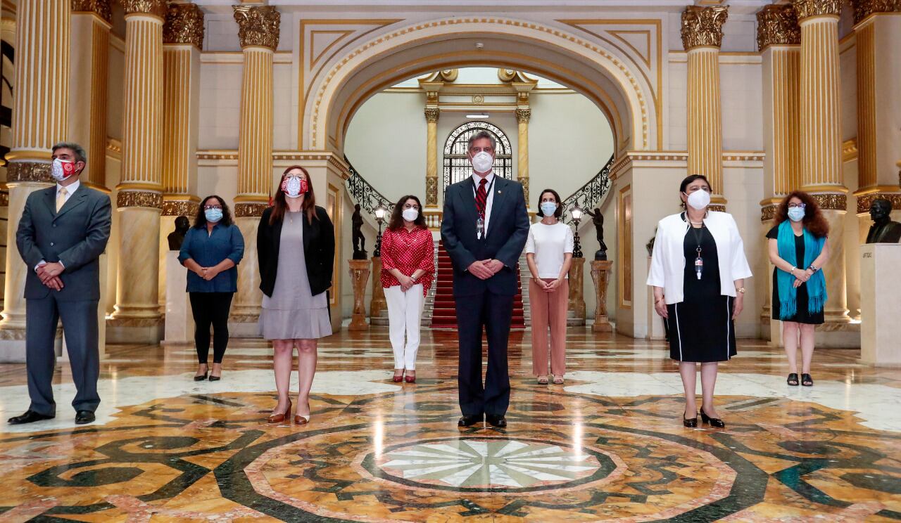 La ceremonia se realizó en el hall principal de Palacio de Gobierno (Foto: Presidencia de la República)