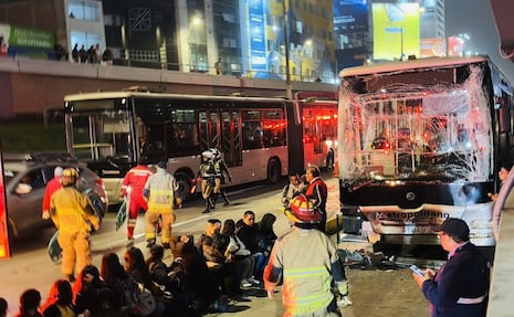 Más de 40 pasajeros heridos por triple choque del Metropolitano en la Vía Expresa | VIDEO