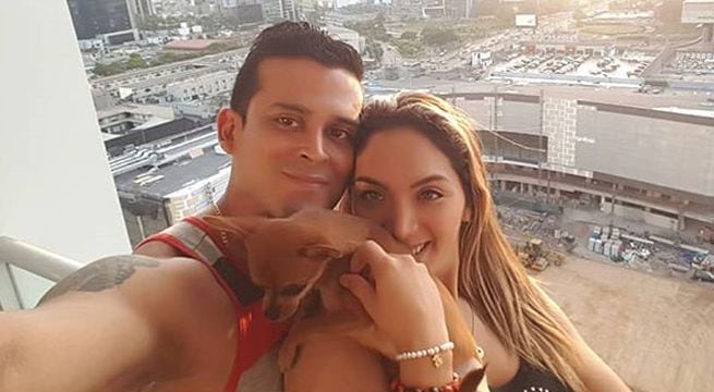 Christian Domínguez e Isabel Acevedo cuando eran pareja.