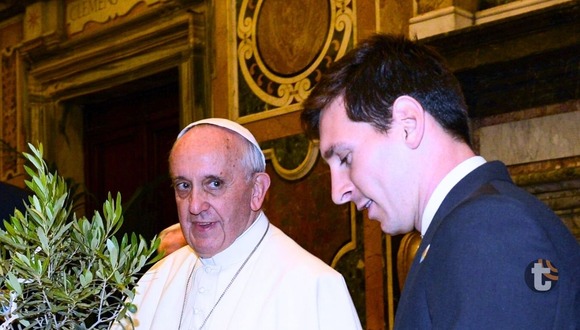 Lionel Messi se despide de Francisco en sus redes sociales (Video: El Trece)