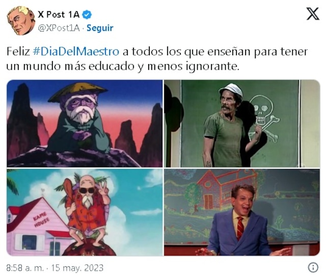 Feliz Día a todos los maestros. (Twitter)