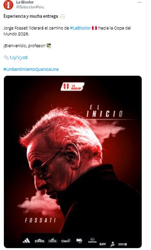 Fossati oficializado