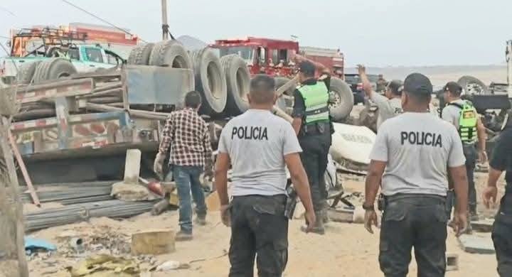 Lamentable accidente de la Panamericana Norte.