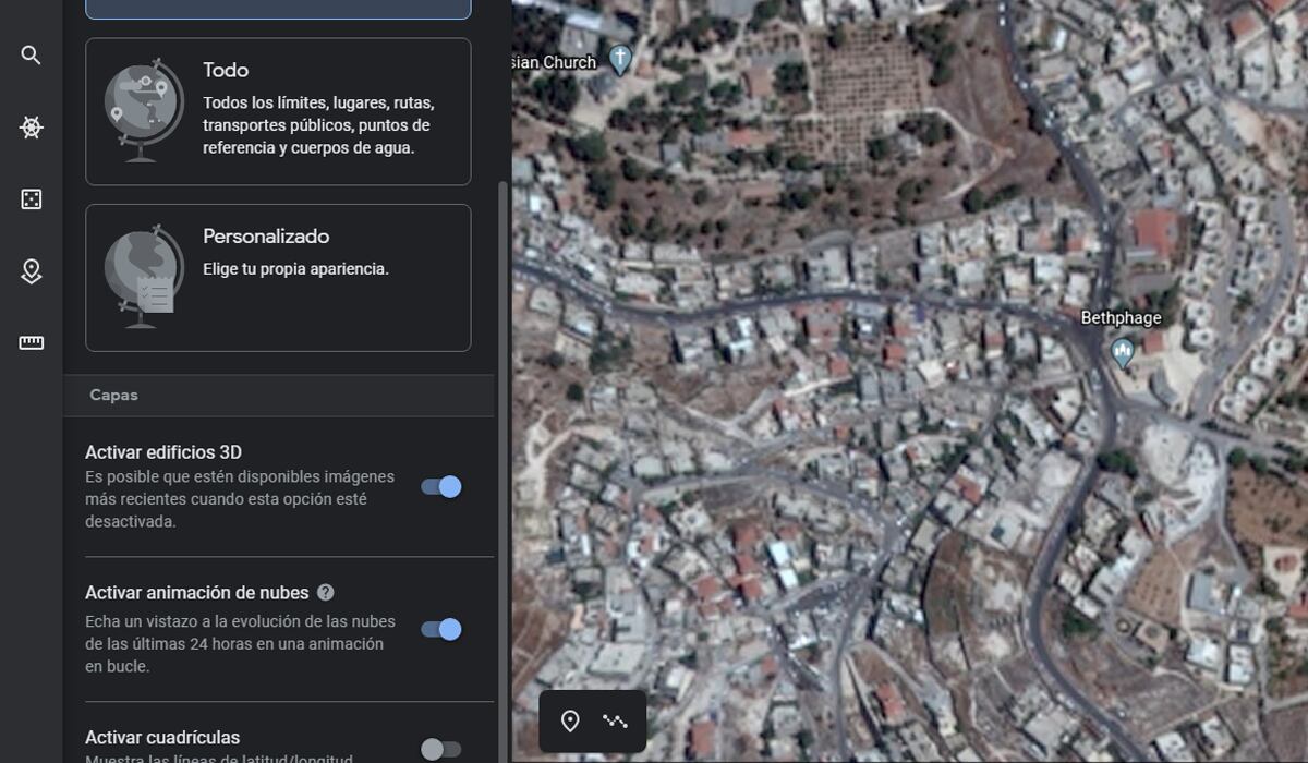 De esta forma podrás activar las nubes en movimiento de Google Maps. (Foto: Google)