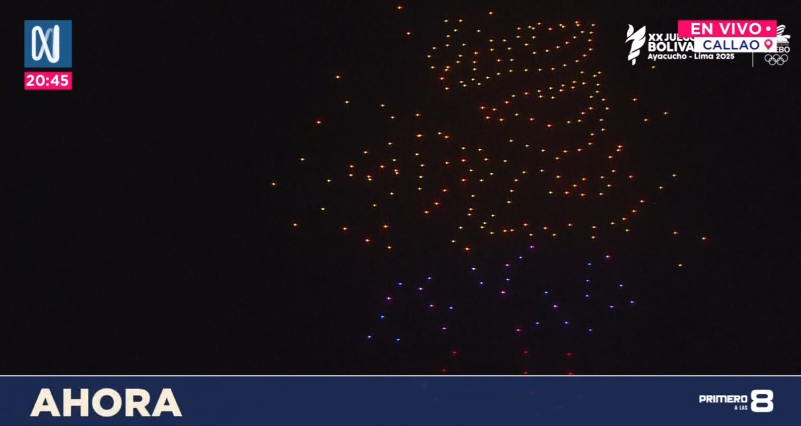 Inauguración de los Juegos Bolivarianos contó con show de drones en el Real Felipe.