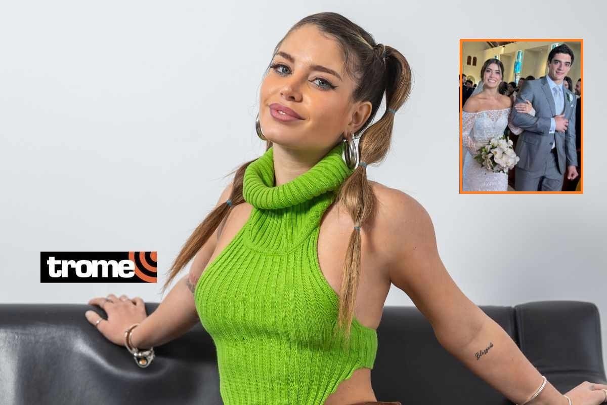 Flavia Laos felicitó a la hermana de su ex, 'El Pato' Parodi, por su matrimonio religioso. (GEC)