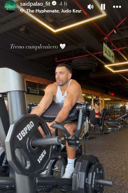 Said Palao celebró así su cumpleaños y sin Alejandra Baigorria.