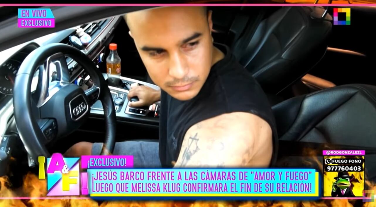 Jesús Barco habla por primera vez con la prensa tras separación con Melissa Klug.