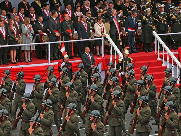 La Gran Parada Militar del 29 de julio por Fiestas Patrias realizada durante el gobierno de PPK (Foto: Agencia Andina)