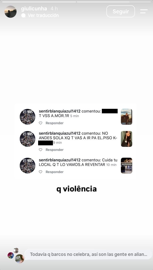 Esposa de Hernán Barcos expone violentos mensajes recibidos tras la victoria de Sporting Cristal sobre Alianza Lima.