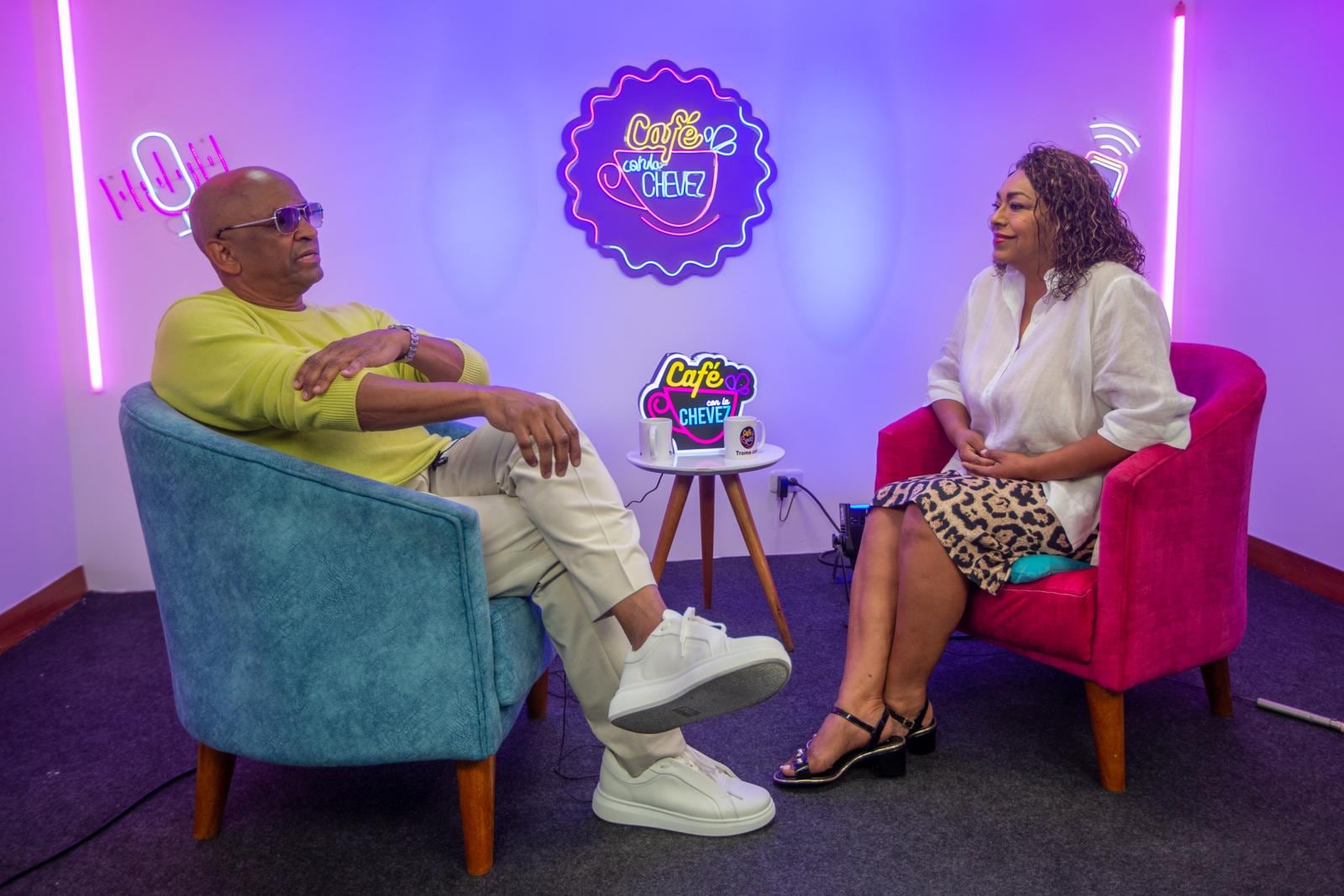 Sergio George en el Café con la Chevez. Foto: Mario Zapata / @photo.gec