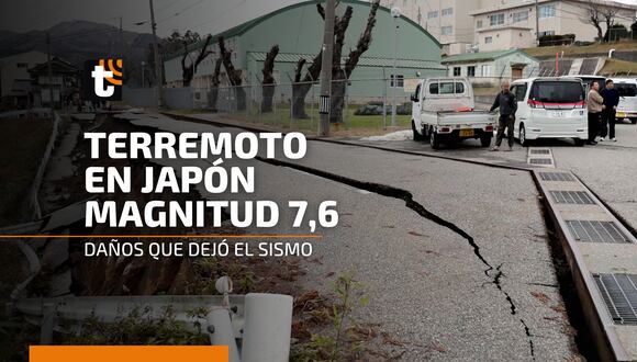 Terremoto en Japón: daños que dejó el sismo magnitud 7,6