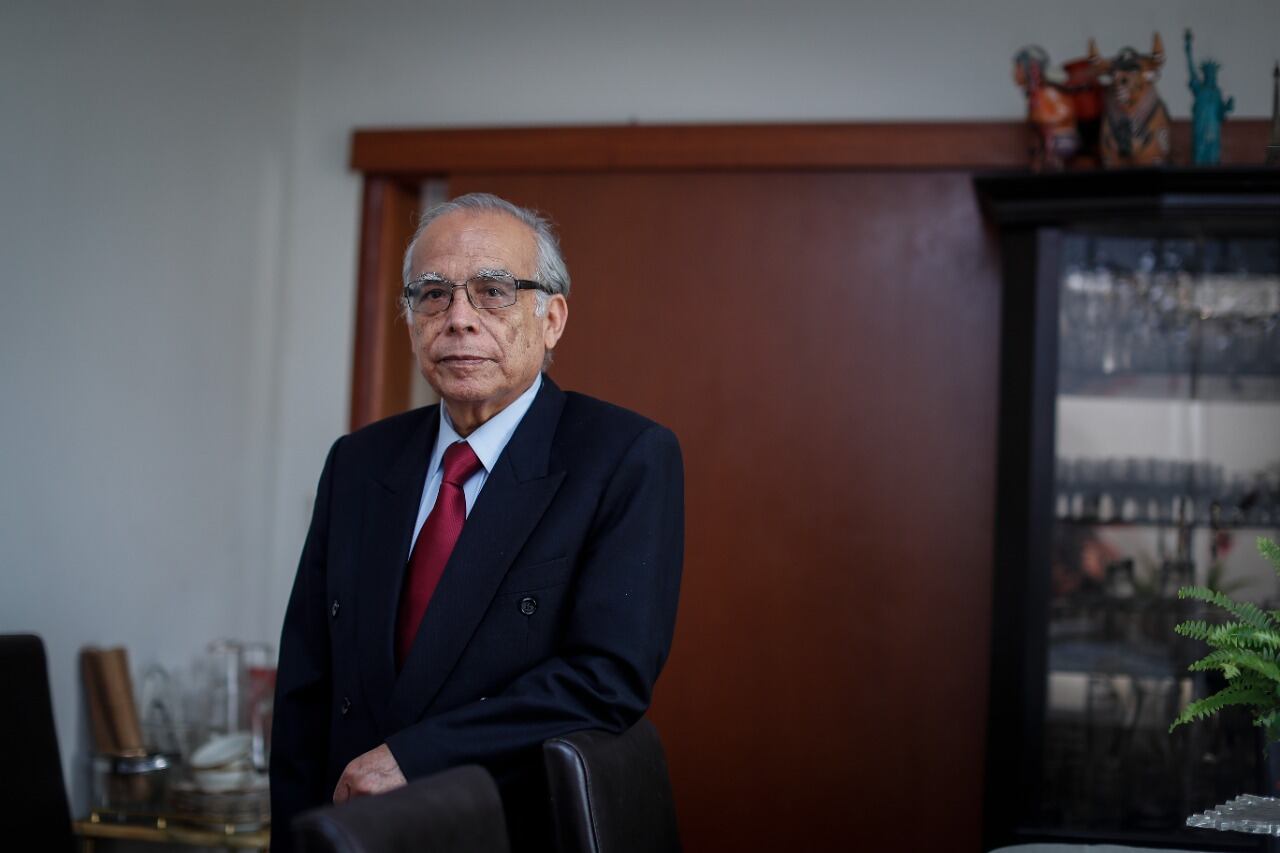 Daniel Córdova afirma que el abogado Aníbal Torres es un digno representante de Sendero Luminoso. (Foto: Hugo Pérez)