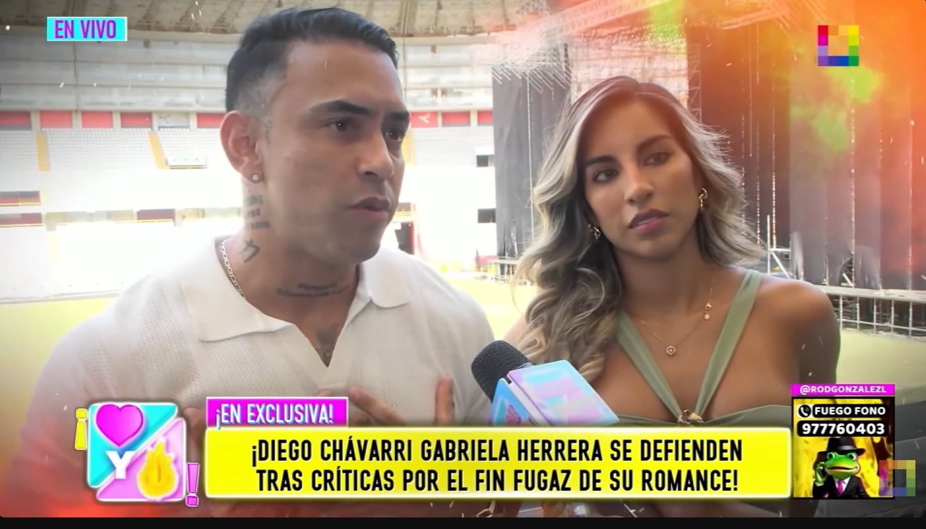 Diego Chavarri reveló que es agresivo cuando está molesto y que ambos tienen su carácter