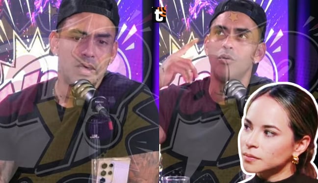 Diego Chávarri confunde una cuenta falsa con Thalía Bentín y protagoniza incómodo momento durante su pódcast.