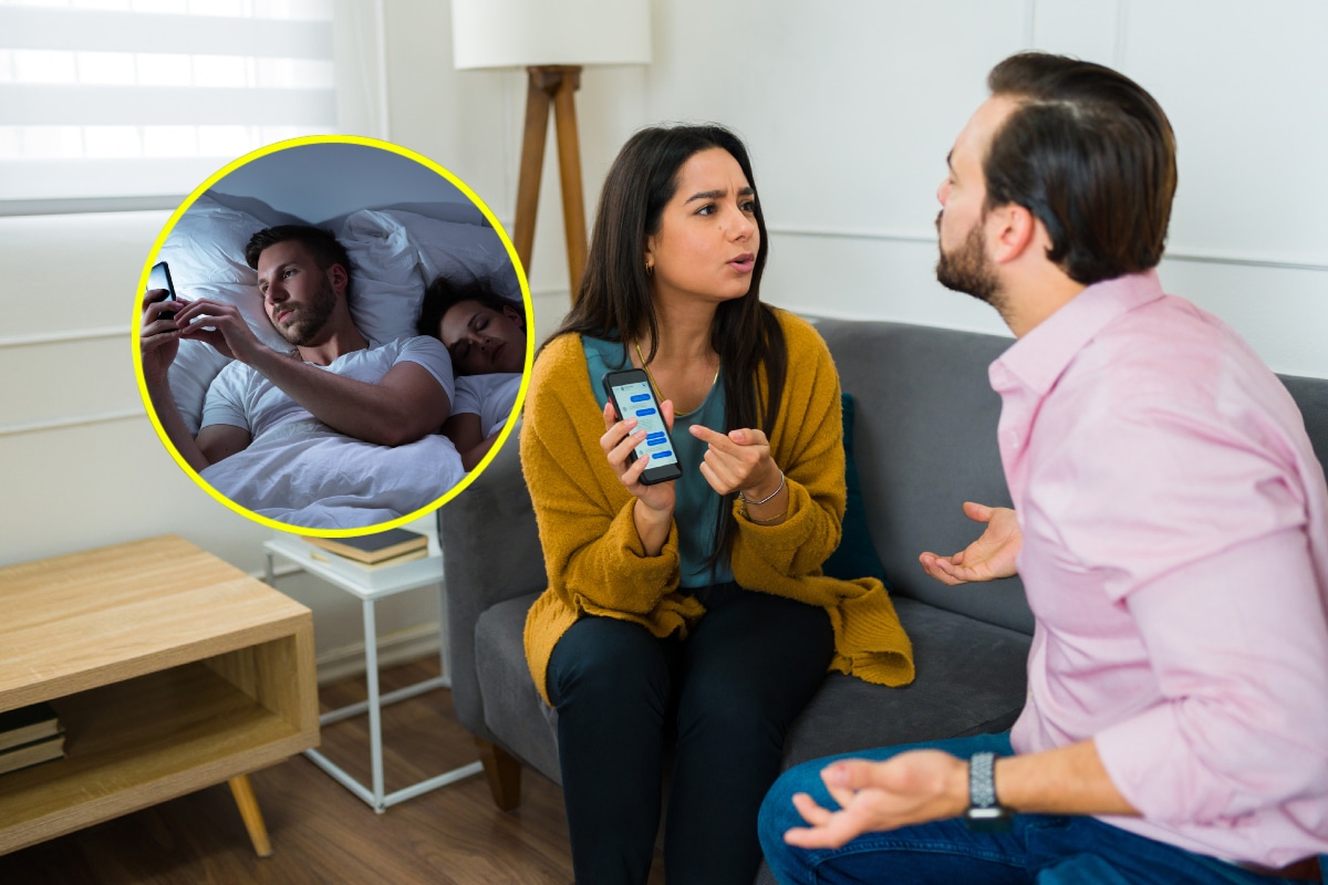 El coqueteo virtual es igual de peligroso que el físico, pues el deseo de sacar los pies del plato está ahí latente. Foto: Composición.