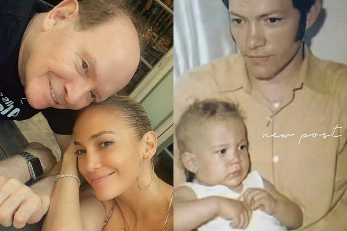 "La segunda foto no parece ni real" o "Parece que ha usado la aplicación que intercambia las caras", escribieron los seguidores de Jennifer Lopez al notar el gran parecido con su papá. (Foto: @jlo / Instagram)