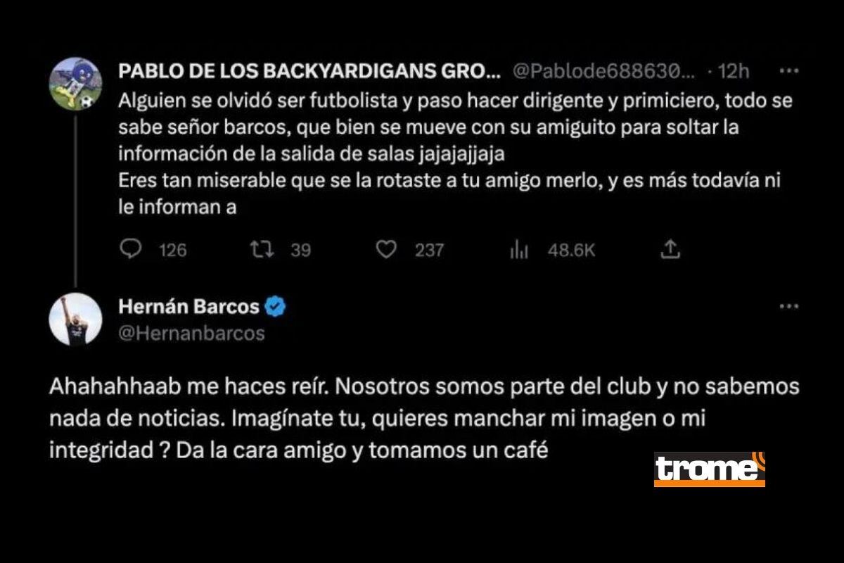 Pirata reacciona desde redes sociales (@henanbarcos)