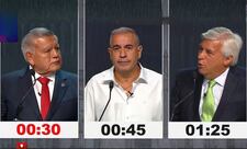 Fernando Olivera acusa a César Acuña de haberse vinculado con el Clan de los Sánchez Paredes, en el debate presidencial