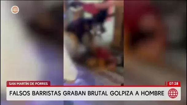 Sujetos agreden a hombre en San Martín de Porres. Foto: América Noticias