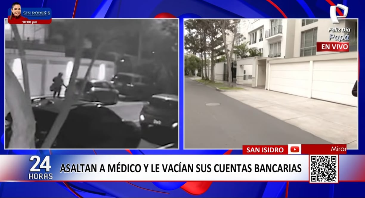Asaltantes consiguieron vaciar las cuentas bancarias de la pareja asaltada en San Isidro.