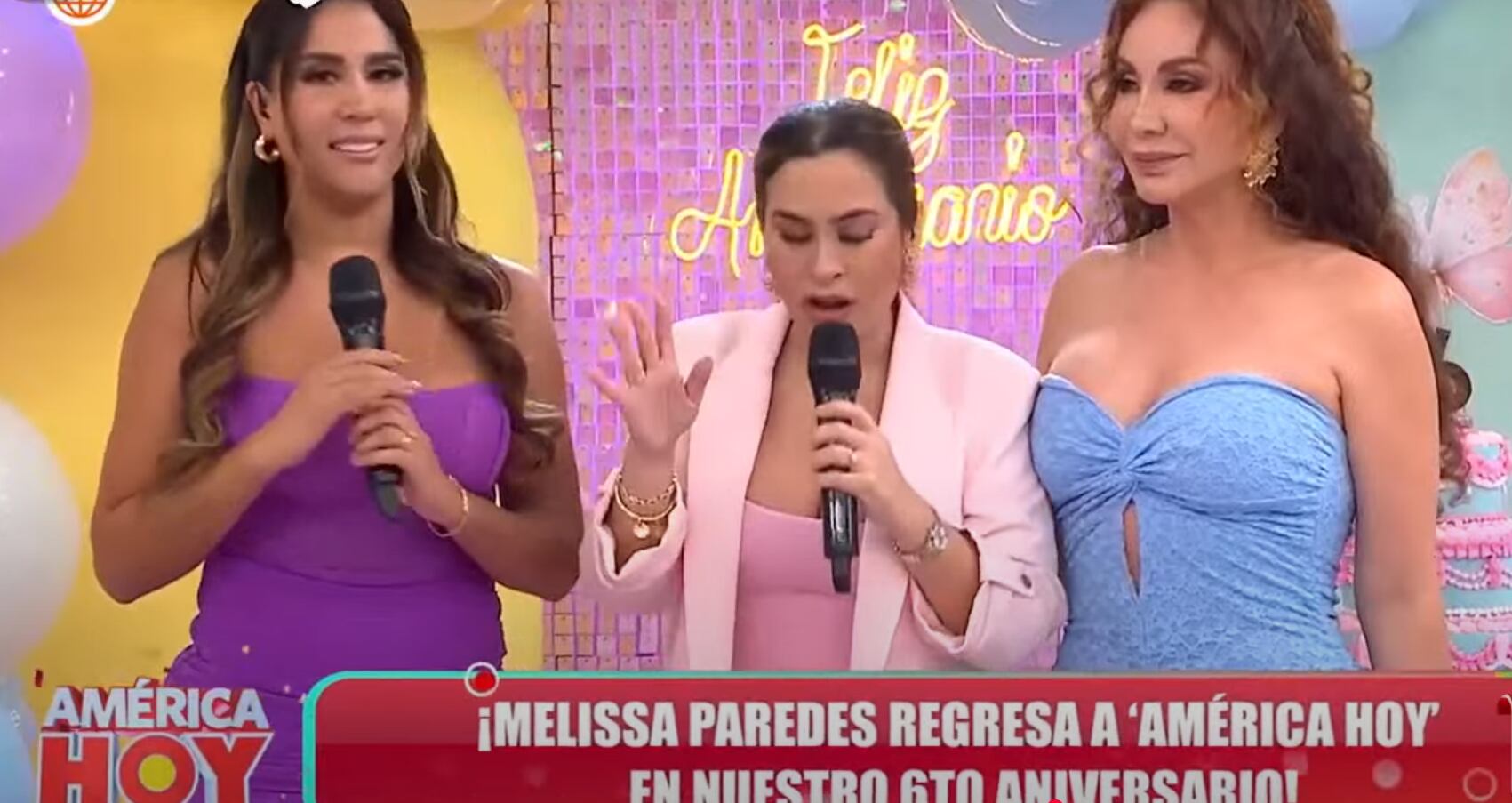 Modelo retornó a 'América hoy' ante la sorpresa de todos. (Foto: América Televisión)