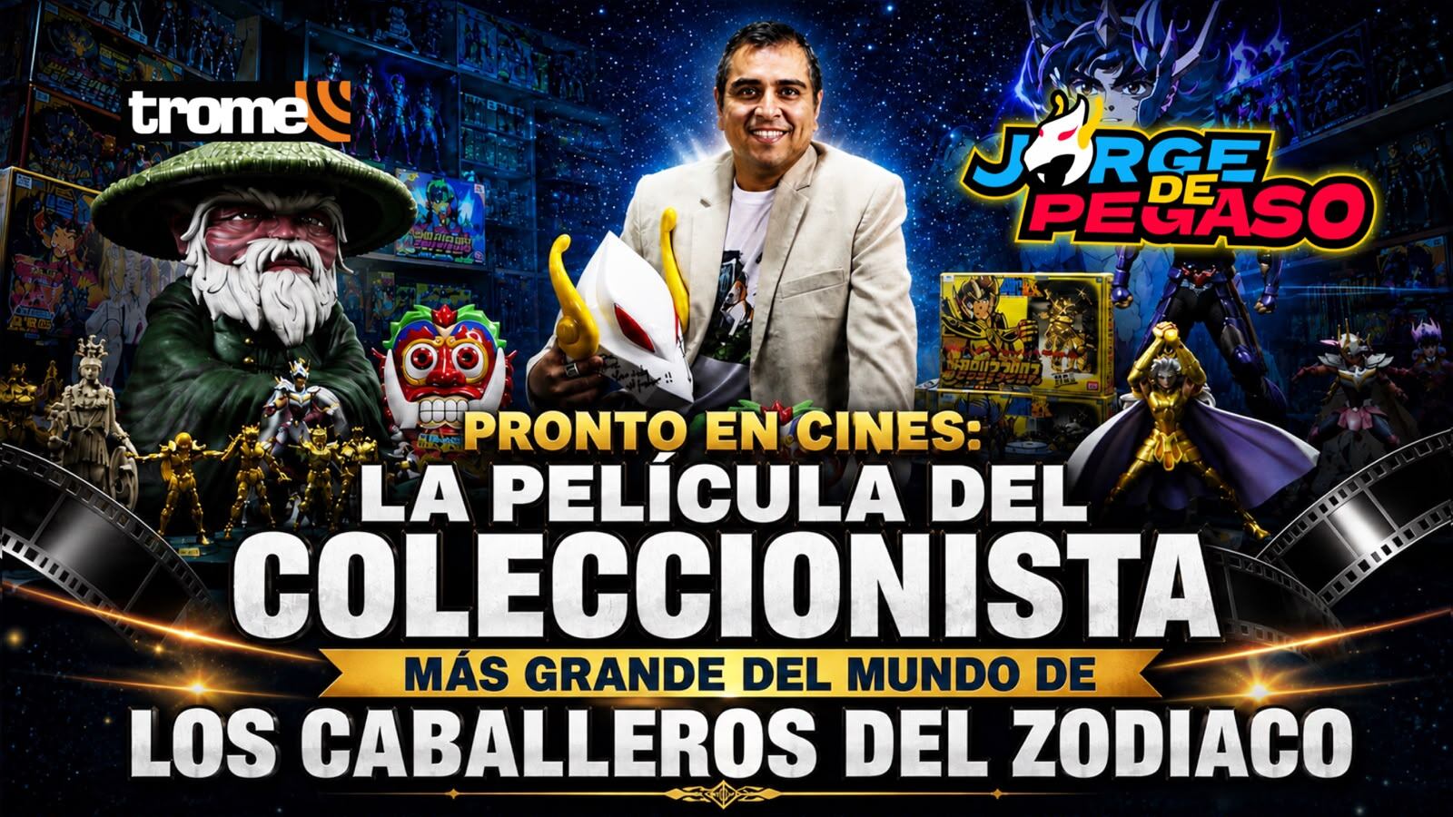 Banner con el que Jorge de Pegaso viene promocionando su película.