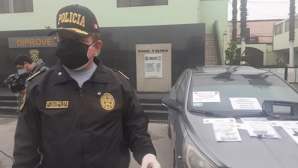 Los policías de Diprove atraparon a José Antonio Halanoca Mamani (31), que sería miembro de la banda de robacarros ‘Los Malditos del Cono Sur’. (foto: TROME)