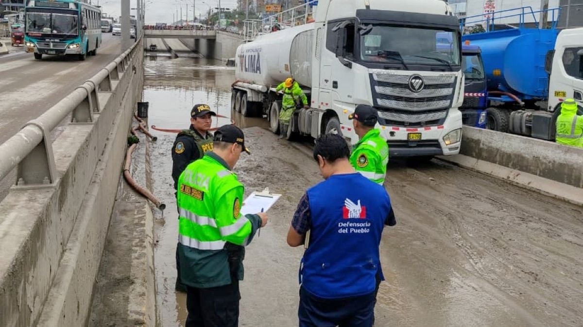 Defensoría del Pueblo brindó apoyo en zonas afectadas por lluvias.