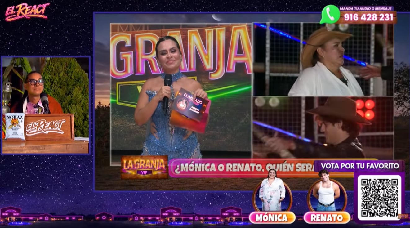 Renato Rossini Jr. quedó nuevamente eliminado de 'La Granja vip'.