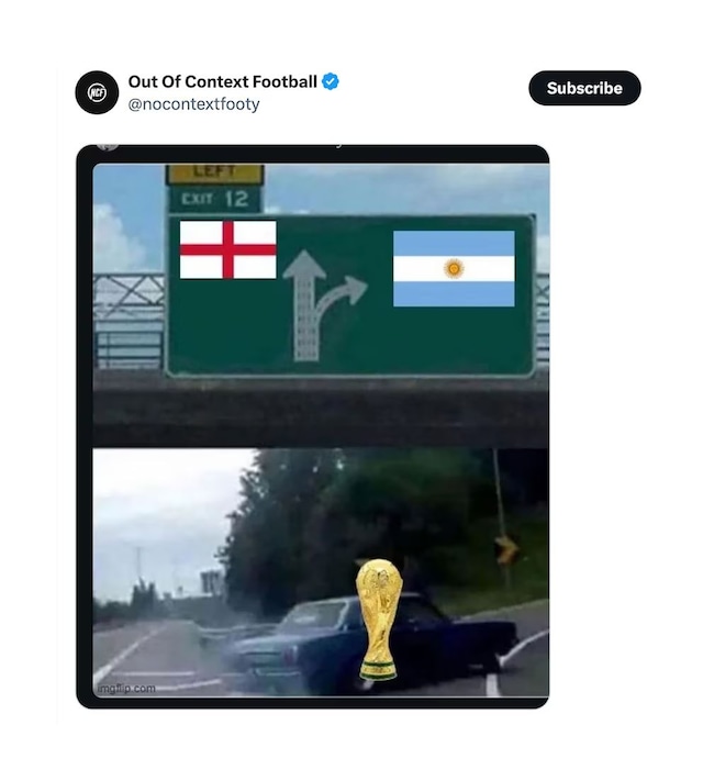 Memes de las remontada épica de Argentina a Inglaterra